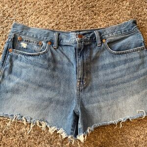 Madewell Denim Cutoff Shorts - Light Blue